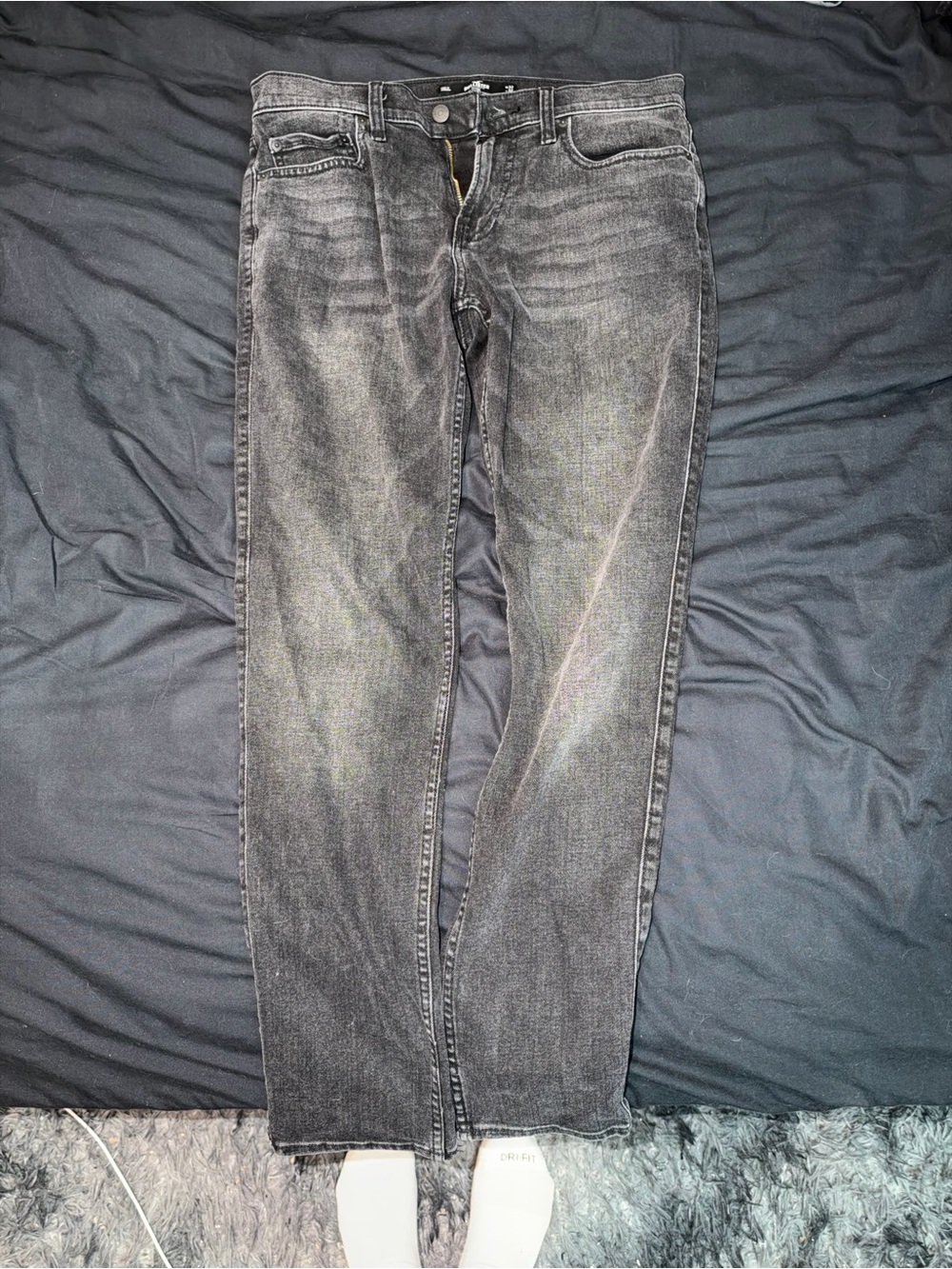 Hollister Advanced Stretch Skinny Jeans Gray Waist 32